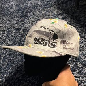 Maui Zipline gray baseball hat